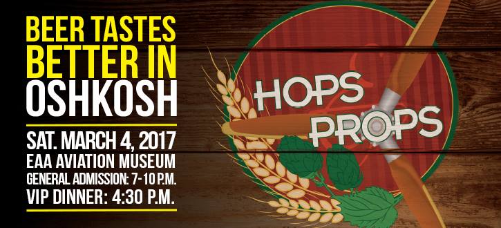 EAA’S 13TH ANNUAL HOPS & PROPS BEER TASTING EVENT RETURNS MARCH 4